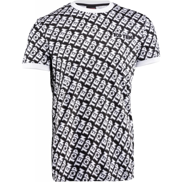 Tricou “Monogram” - Negru/Alb, marime S