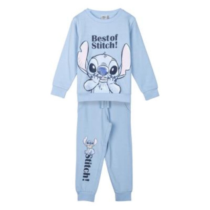 Stitch Pigiama Panda Primark Compleu Trening Bumbac Piese Lilo Stitch  Albastru 122 CM