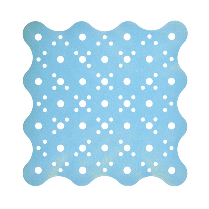 Covoras baie Saniplast Oceano 4FPA274010, antiderapant, bleu, 51 x 51 cm