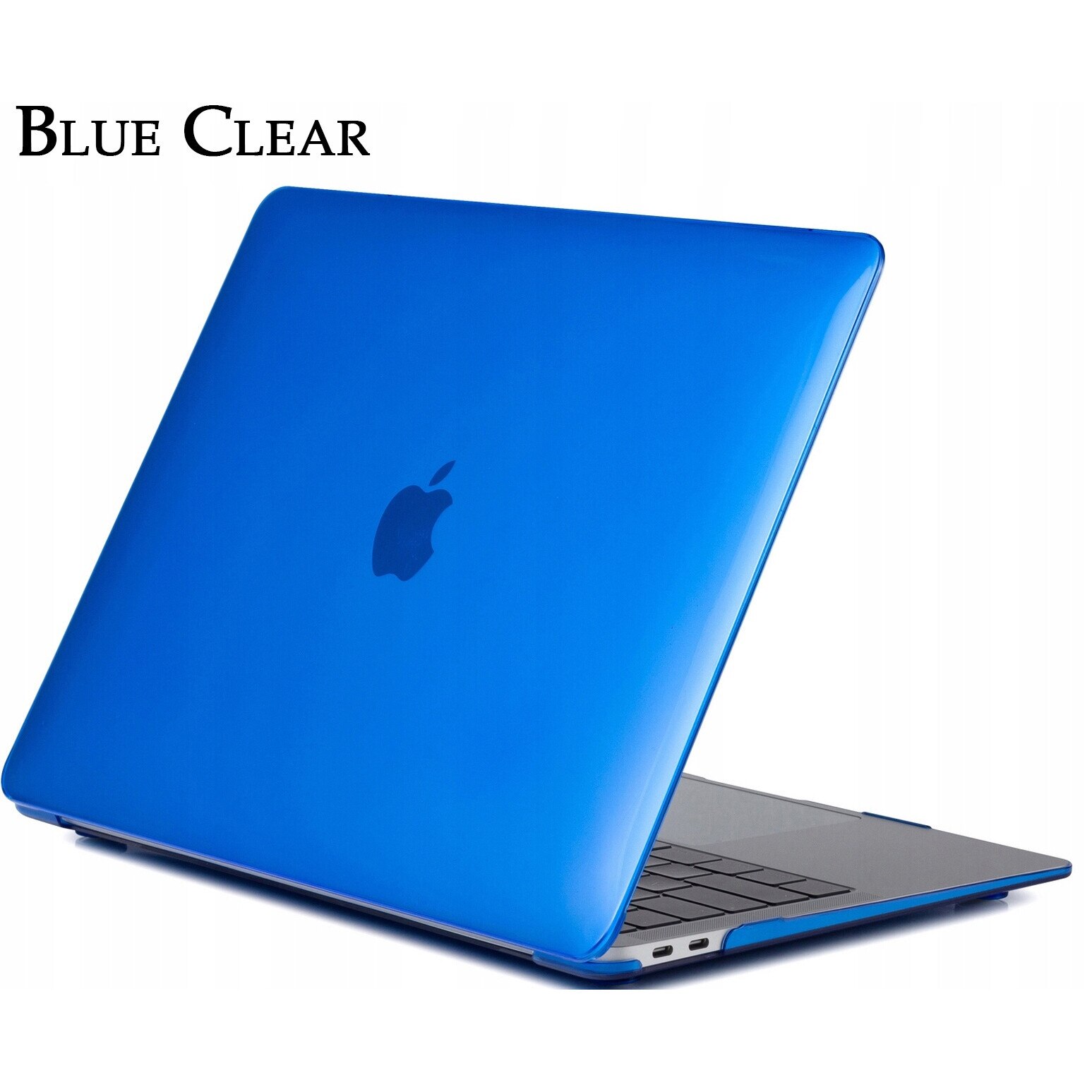 Carcasa laptop, Novaza Tech, Smartshell, compatibila cu MacBook Air 13 inch 2020/2019, Rezistent la socuri, Design slim, Rezistent la zgarieturi, Vinil, Albastru