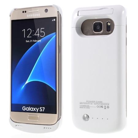Pole Decision site Husa cu baterie incorporata pentru Samsung Galaxy S7, 4200 mAh, alb -  eMAG.ro