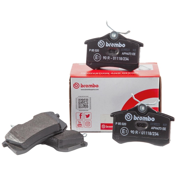 Комплект накладки за заден мост, Brembo, Prime Line, P 10 001, Chevrolet Lacetti, Nubira