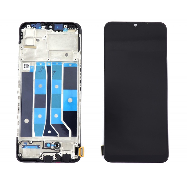 Дисплей Oppo F17 TFT с рамка Black черен
