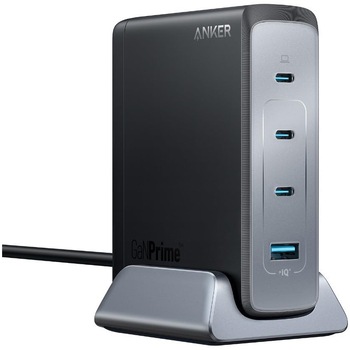 Incarcator retea Anker 737 GaNPrime 240W, 3x USB-C, 1x USB-A, PowerIQ 4.0, Negru