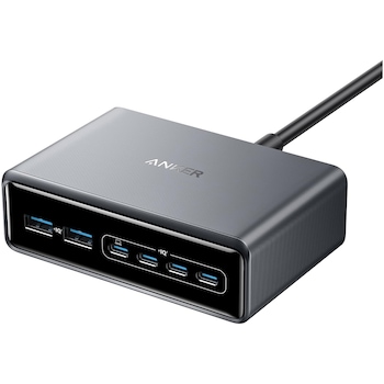 Incarcator retea Anker Prime 200W 4x USB-C Fast Charge 2X USB-A GaN USB-C PD Negru