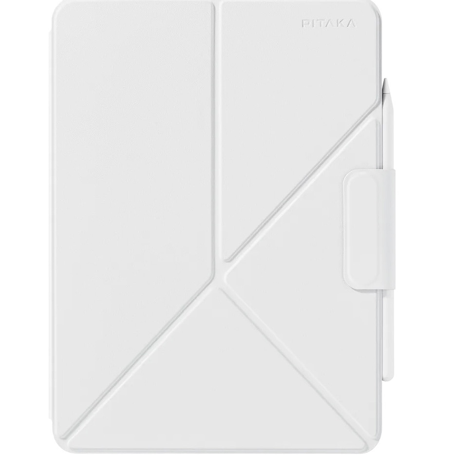 Husa de protectie Pitaka iPad Pro 13 2024 MagEZ Folio 2, Alb