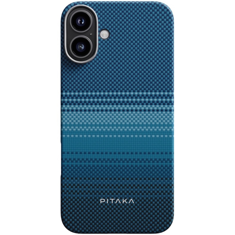 Husa de protectie Pitaka Tactile Woven Aramida Magsafe pentru iPhone 16 Moonrise