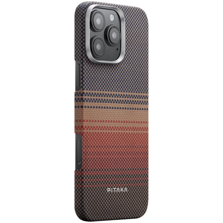 Husa de protectie Pitaka Tactile Woven Aramida Magsafe pentru iPhone 16 Pro Max Sunset