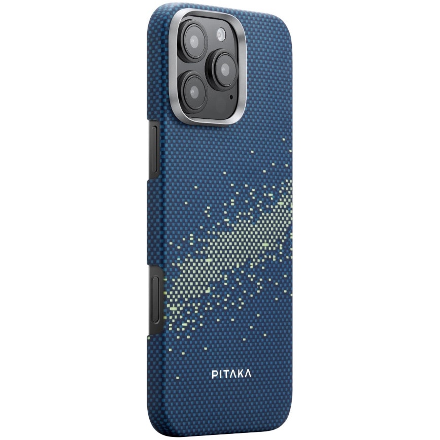 Husa de protectie Pitaka Tactile Woven Aramida Magsafe pentru iPhone 16 Pro StarPeak Milky Way Galaxy