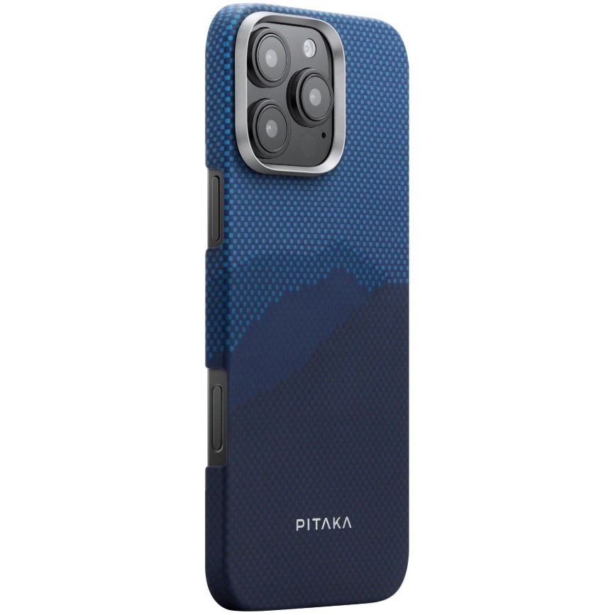 Husa de protectie Pitaka Tactile Woven Aramida Magsafe pentru iPhone 16 Pro StarPeak Over the Horizon
