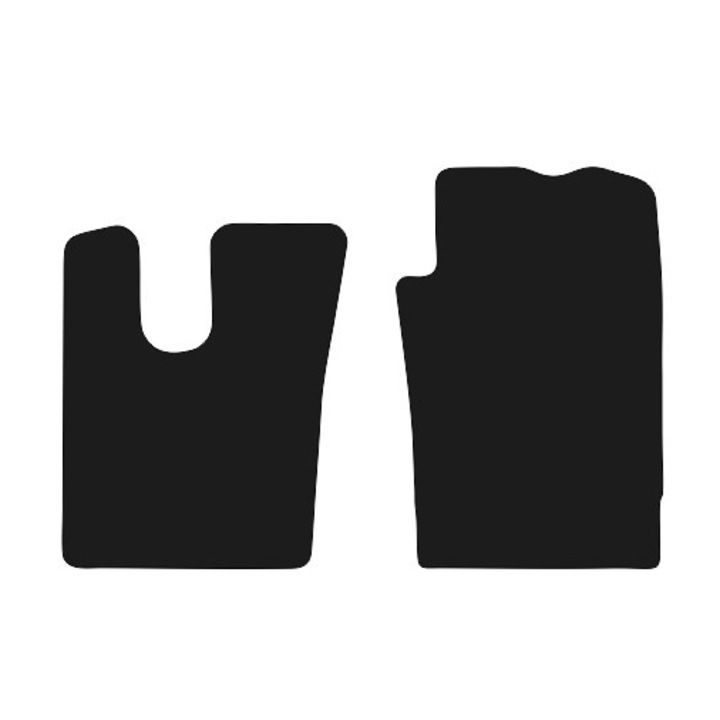 Set fata covorase auto din velur, pentru: Iveco S-WAY (2019-) - camion- bej, asortat cu masina