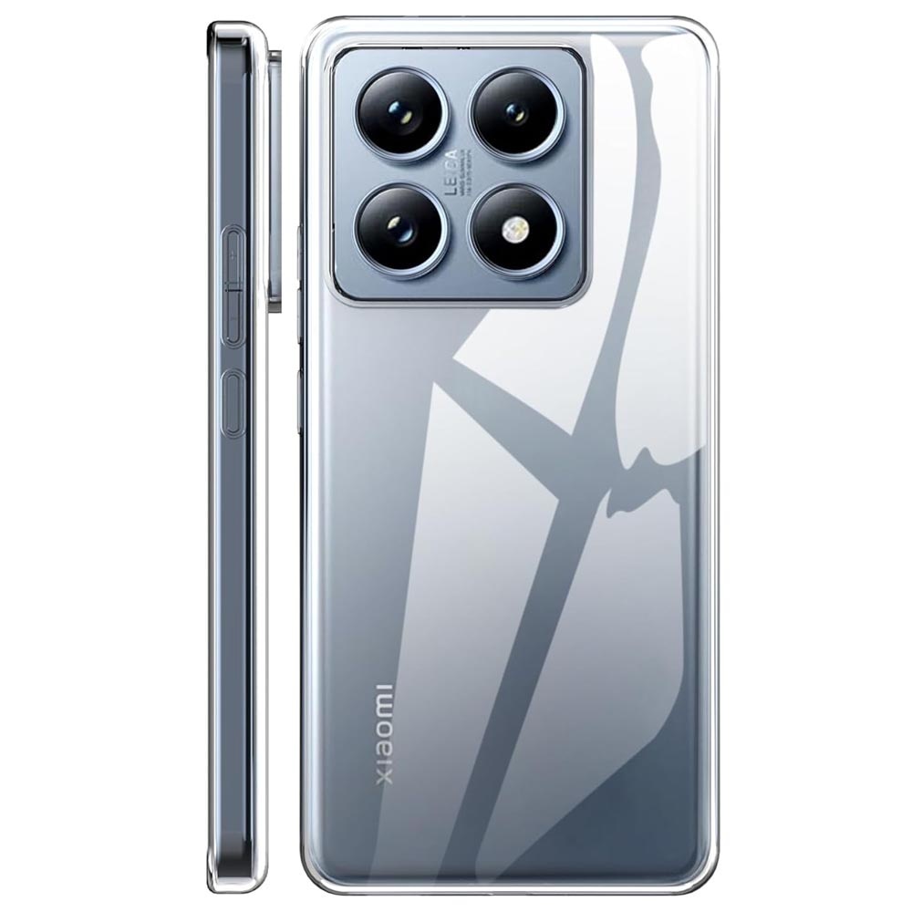 BestCase® Husa Clear Silicon 2MM, Compatibila Cu Xiaomi 14T, Antisoc, Protectie Camera, Transparent