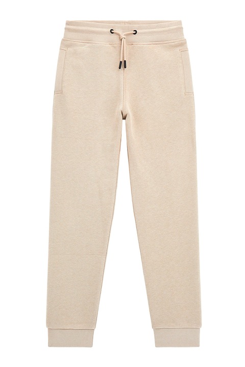 GUESS KIDS, Szűkülő szárú szabadidőnadrág húzózsinórral, Bézs, 118 CM