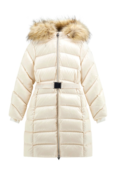 GUESS KIDS, Geaca cu vatelina si gluga, Crem