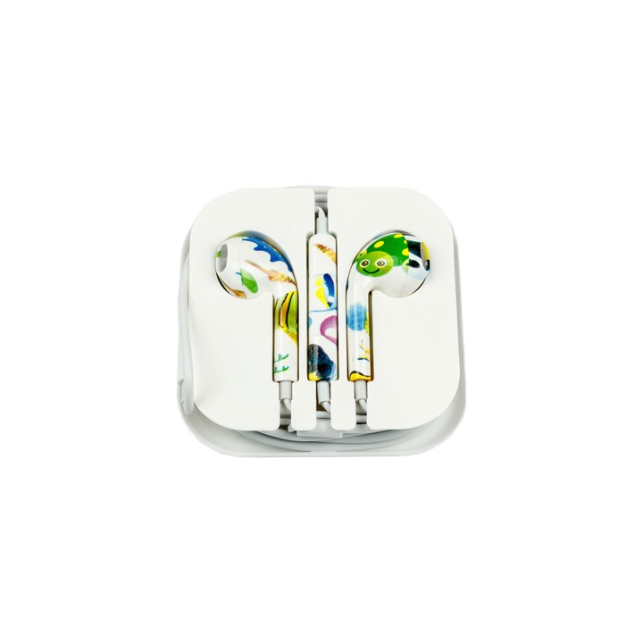 Casti Audio cu Microfon In-ear, Multicolore 2