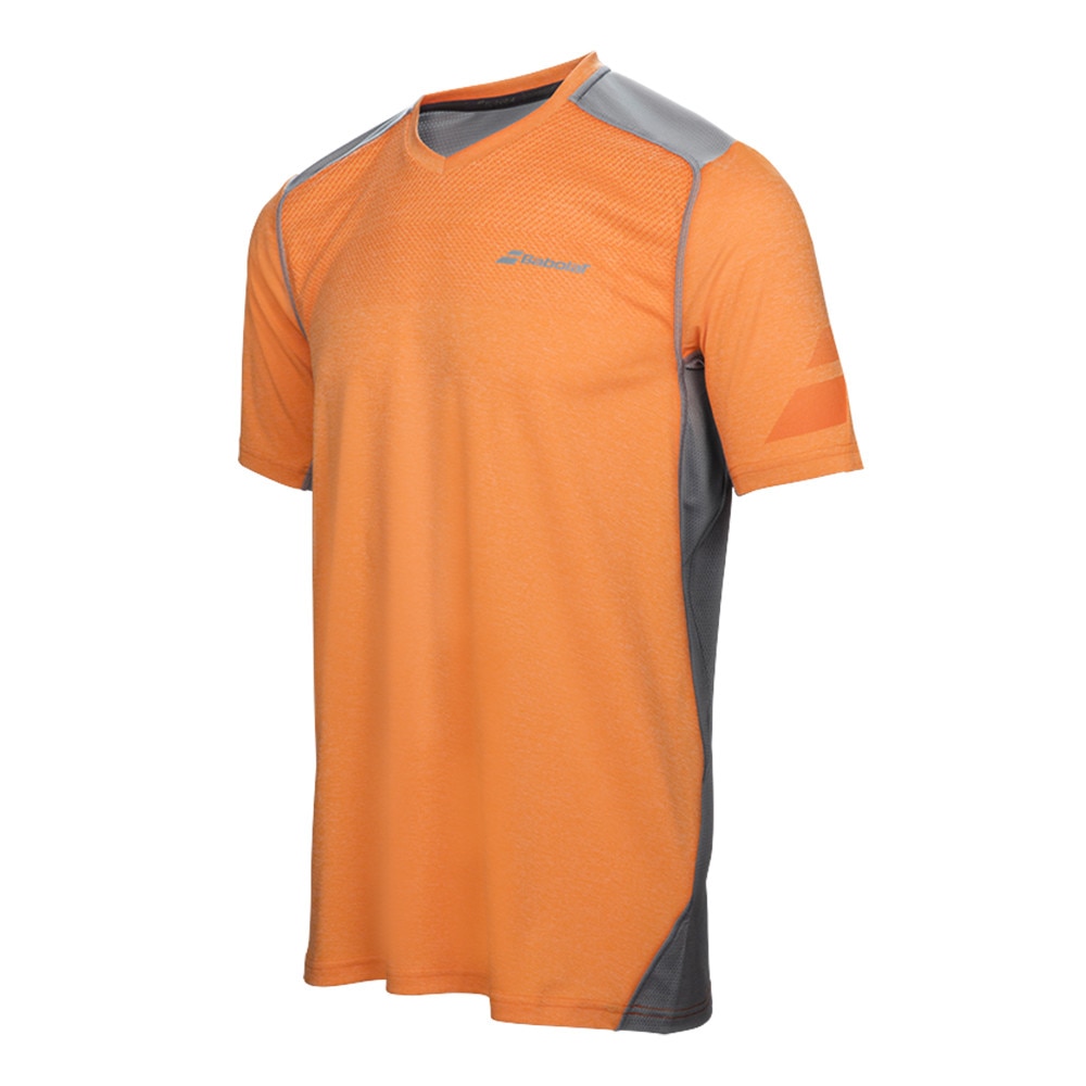 Tricou V-Neck Babolat Performance, Junior, Portocaliu, marime 164
