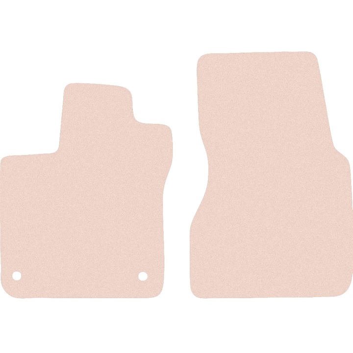 Set fata covorase auto din velur, pentru: Smart ForFour II (2014-) - hatchback bej, asortat cu masina