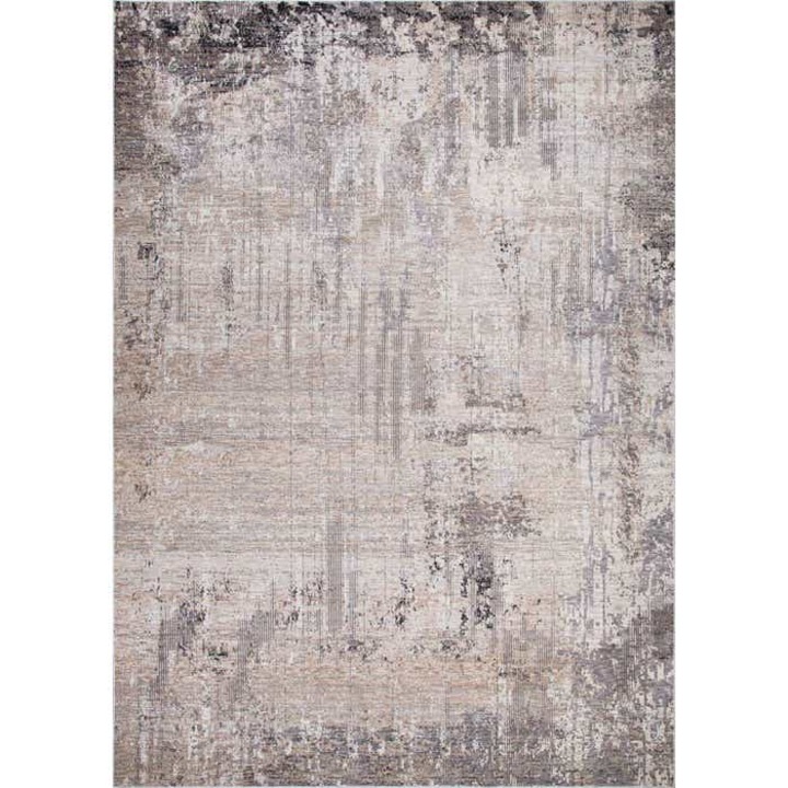 Covor living / dormitor Oriental Weavers Nebulous X 0002/RD9, 240 x 340 cm, poliester, bej + crem + gri, dreptunghiular