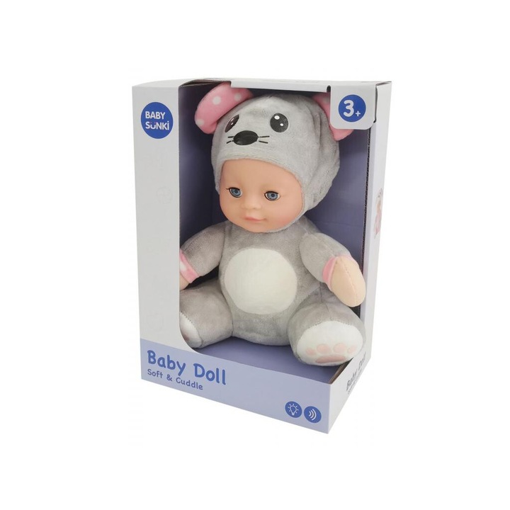 Papusa MTS 5085107 soricelul adormit, muzicala, luminoasa, 25 cm