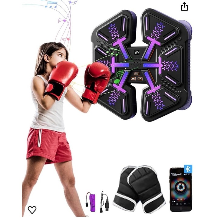 Интерактивна музикална кутия стена/машина, Bluetooth оборудвана с LED светлини за деца