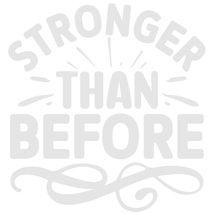 Sticker Exterior pentru cei care au devenit mai puternici decat erau inainte, Vinyl Alb, 25 cm