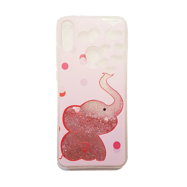 Husa de protectie pentru Motorola C, Glitter Case Elephant pink