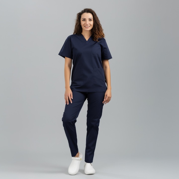Costum medical unisex 115 gr BENETO, SafetyOne, bleumarin, S