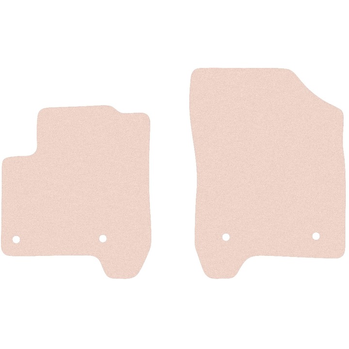 Комплект предни велурени стелки за Citroen C3 Picasso (2008-2017) - миниван, бежови, в тон с колата