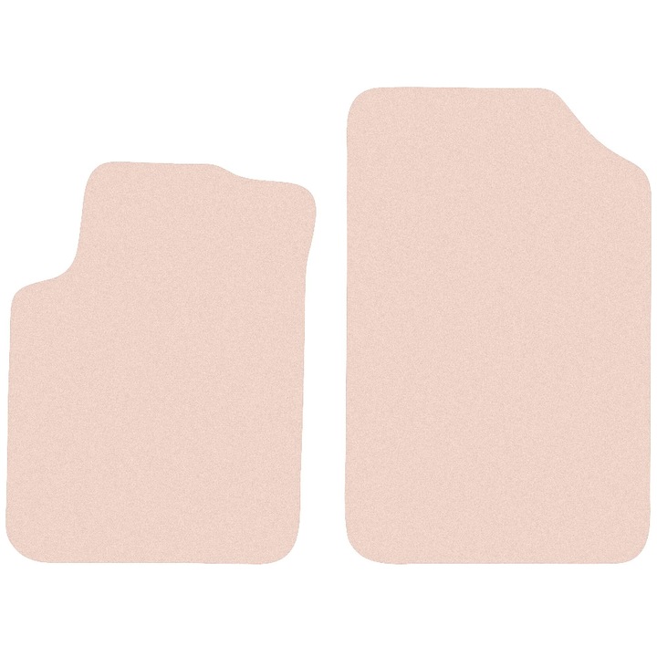 Комплект предни стелки, 2 броя, Велур, За Citroen C3 I (2002-2009) хечбек, бежов