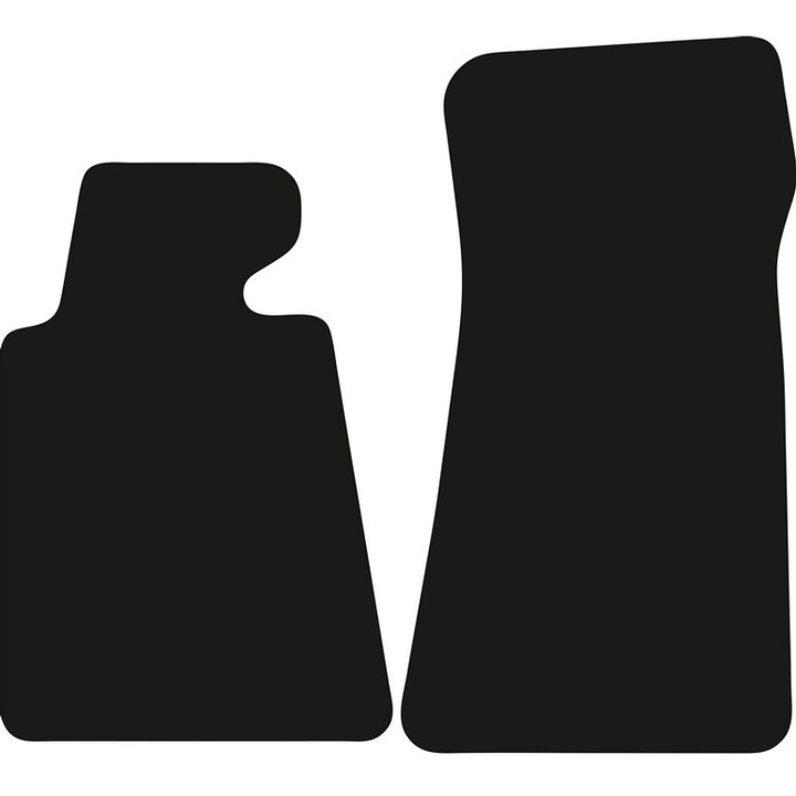 Set fata covorase auto din velur, pentru: BMW 7 E32 (1986-1994) - LUNG bej, asortat cu masina