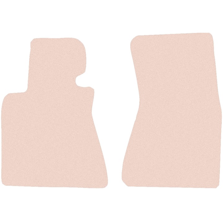 Set fata covorase auto din velur, pentru: BMW 7 E65 (2001-2008) - sedan bej, asortat cu masina