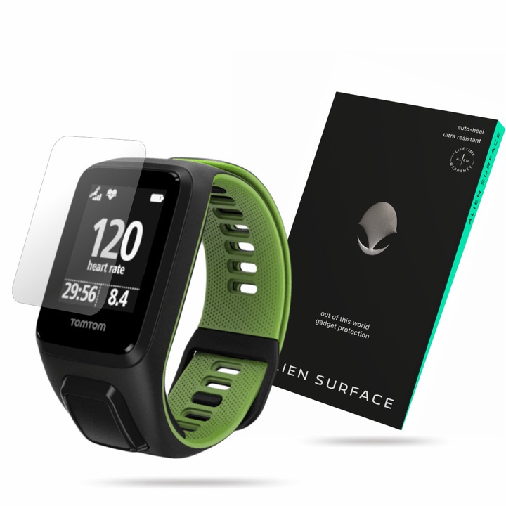 Alien Surface fólia, TomTom Runner 3 Cardio, képernyővédő 1+2 Grid