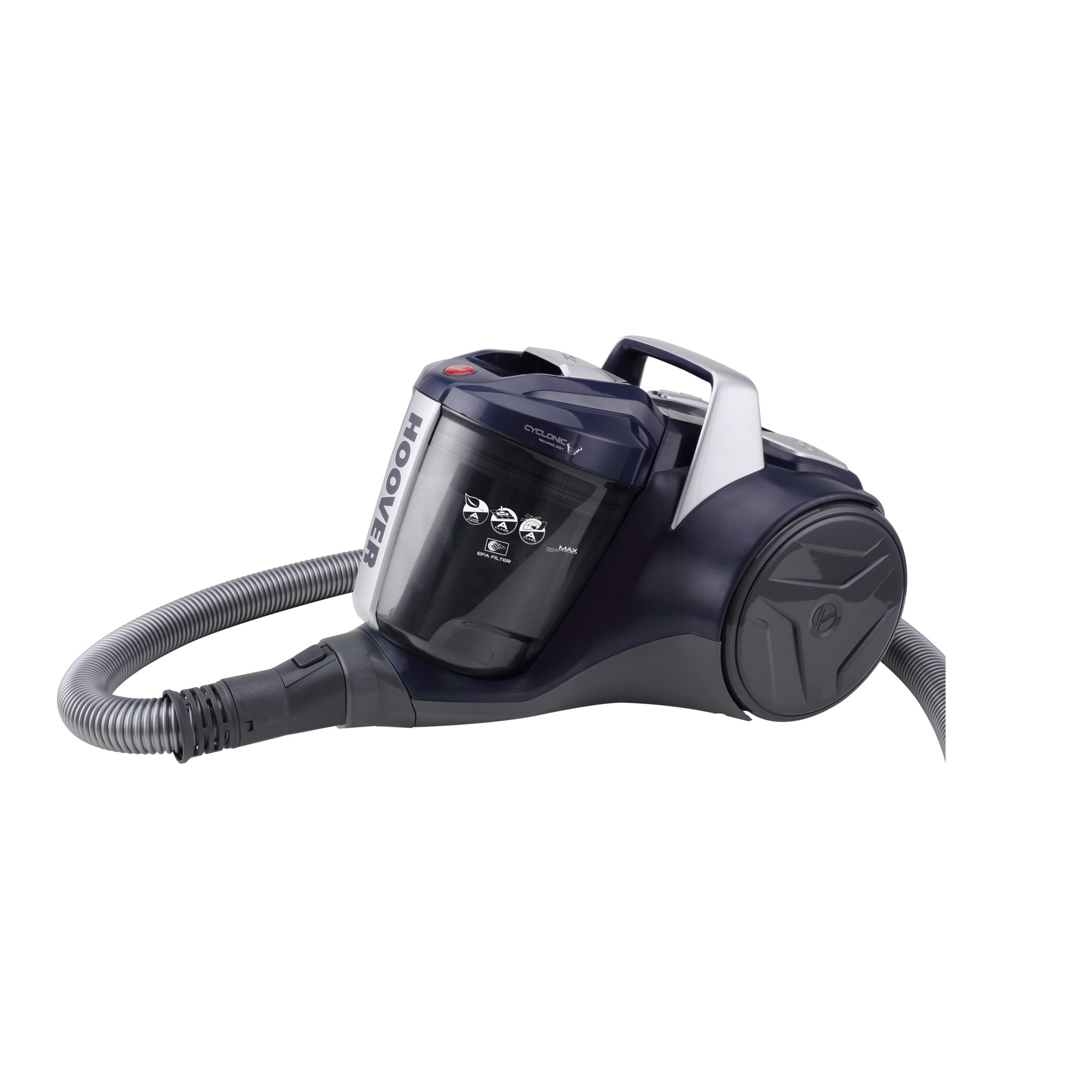 Aspirator fara sac, Hoover, 700W, Recipient pentru praf, 2L, Albastru