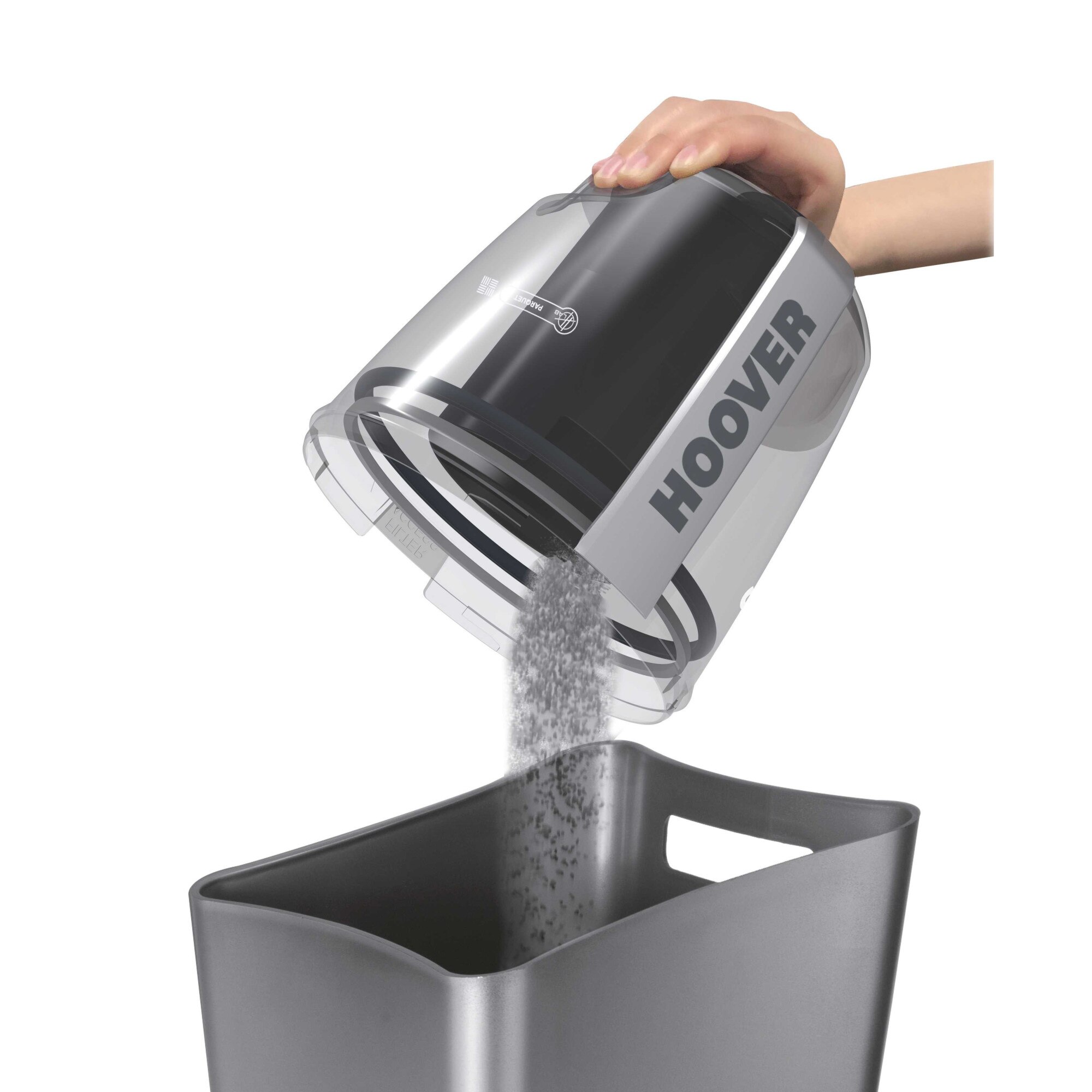 Aspirator fara sac, Hoover, 700W, Recipient pentru praf, 2L, Albastru