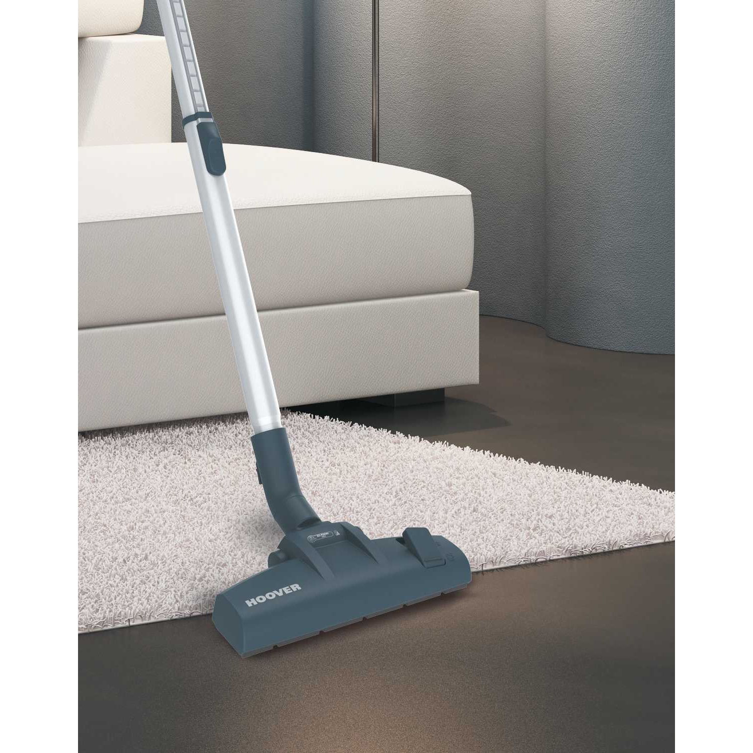 Aspirator fara sac, Hoover, 700W, Recipient pentru praf, 2L, Albastru