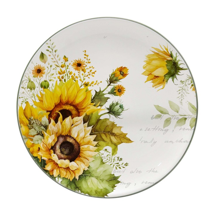 Farfurie ceramica, Multicolor, 26cm