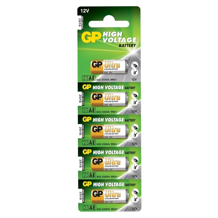 Set 2 x 5 Baterii Alcaline GP Ultra, 12 V