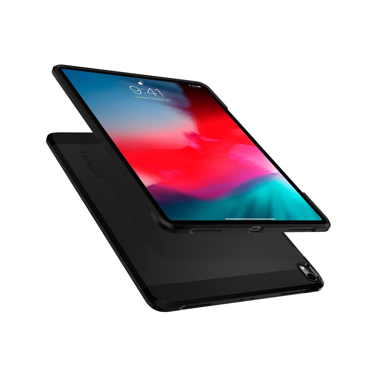 Husa Spigen Tough Armor compatibila cu iPad Pro 12.9 inch 2018, Negru