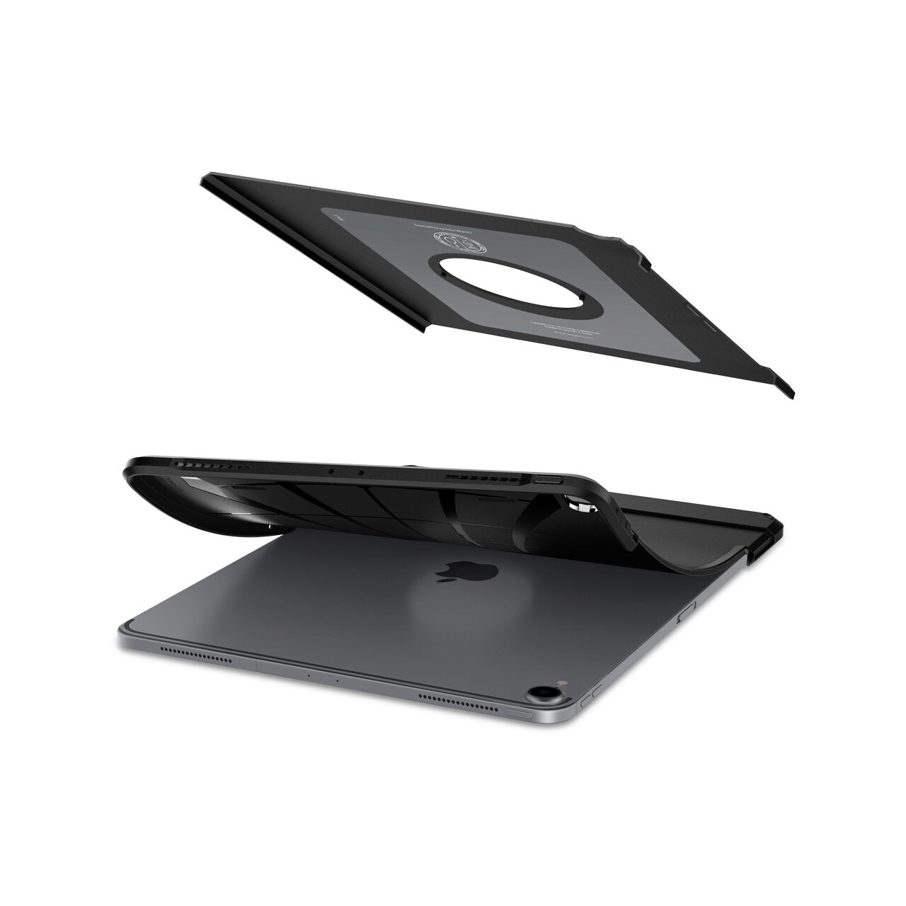 Husa Spigen Tough Armor compatibila cu iPad Pro 12.9 inch 2018, Negru