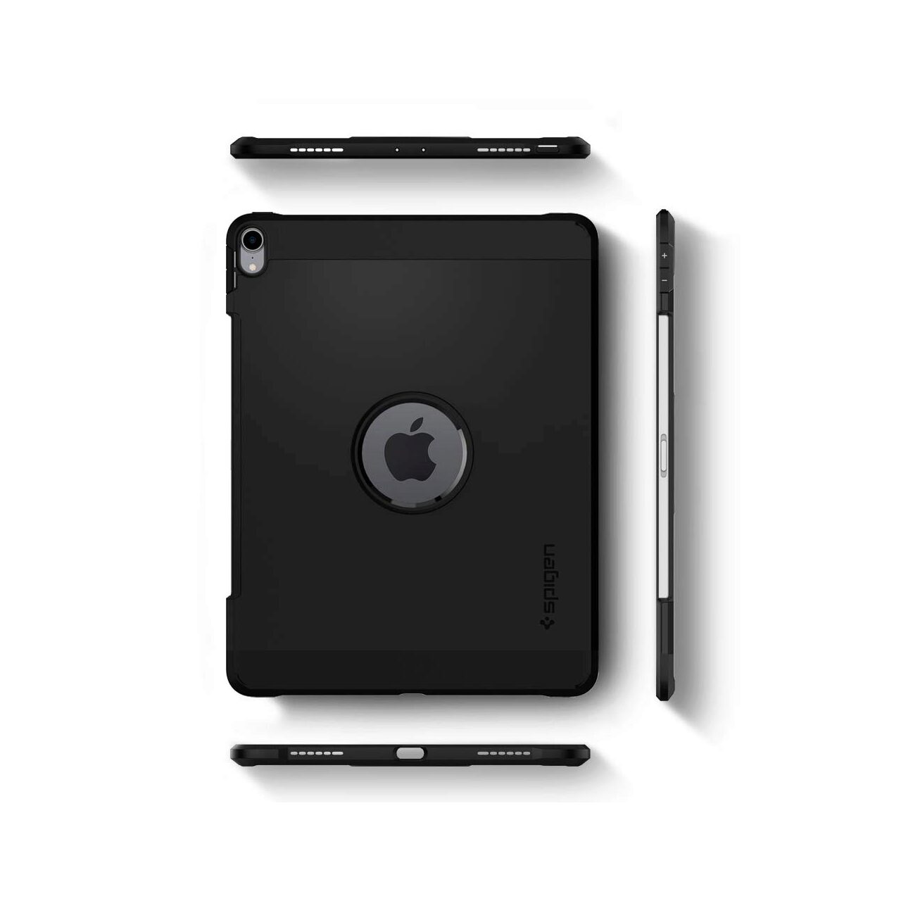Husa Spigen Tough Armor compatibila cu iPad Pro 12.9 inch 2018, Negru