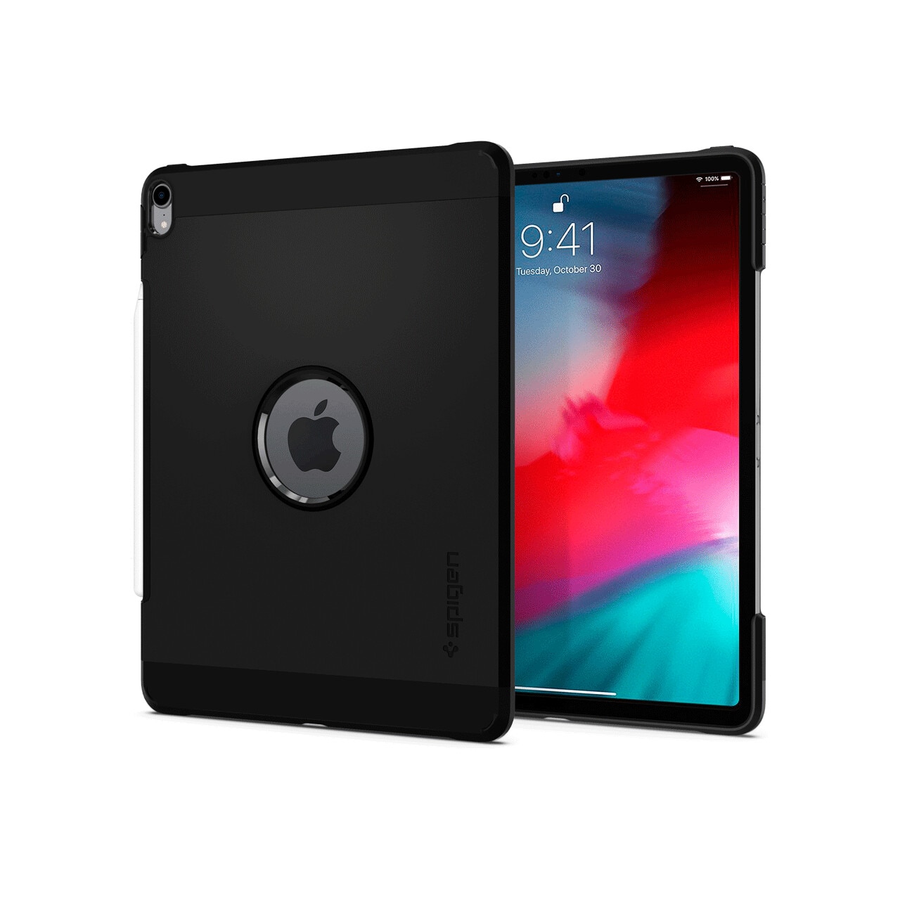 Husa Spigen Tough Armor compatibila cu iPad Pro 12.9 inch 2018, Negru