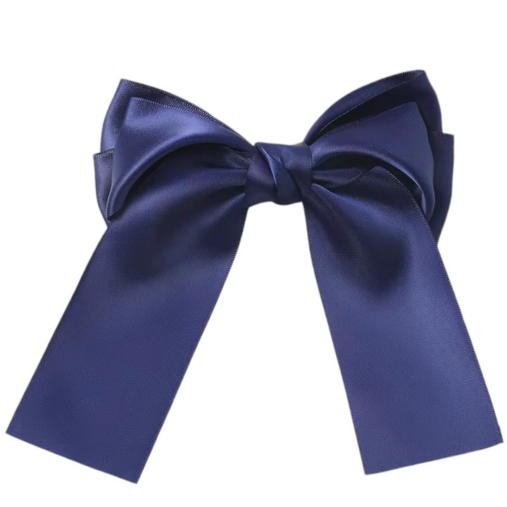 Clama de par, accesorizata cu funda speciala, model royal, tematica be precious, albastru inchis, EFAYN