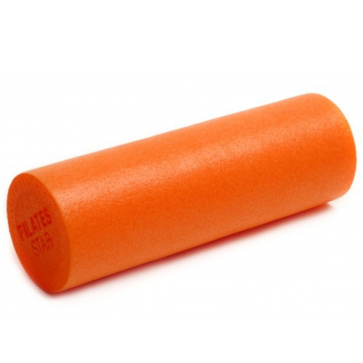 Rola de echilibru PilatesStar, spuma, 45cm, portocaliu