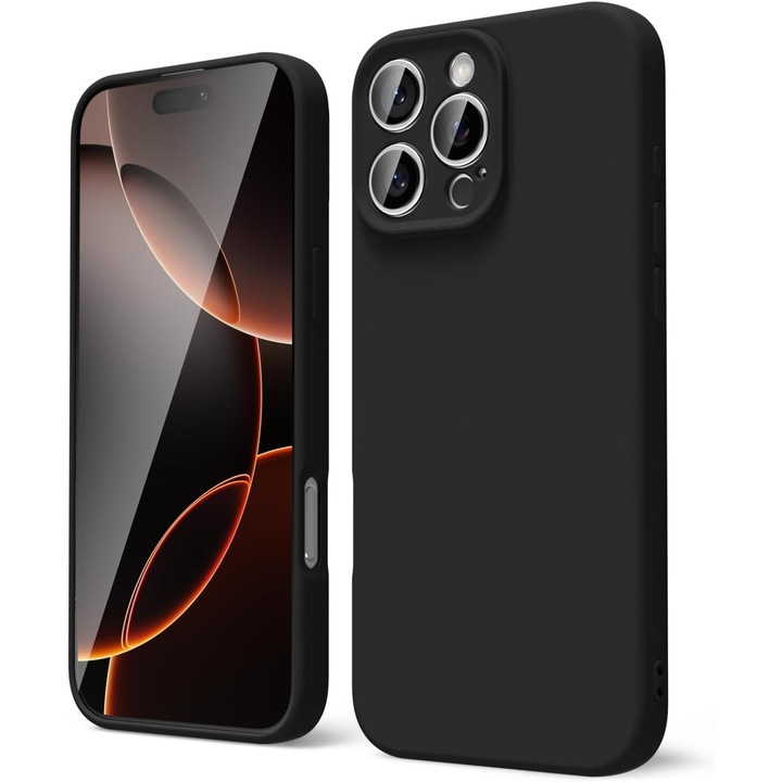 Кейс за OnePlus Nord 3, черен, защита на камерата, силикон, BzStore