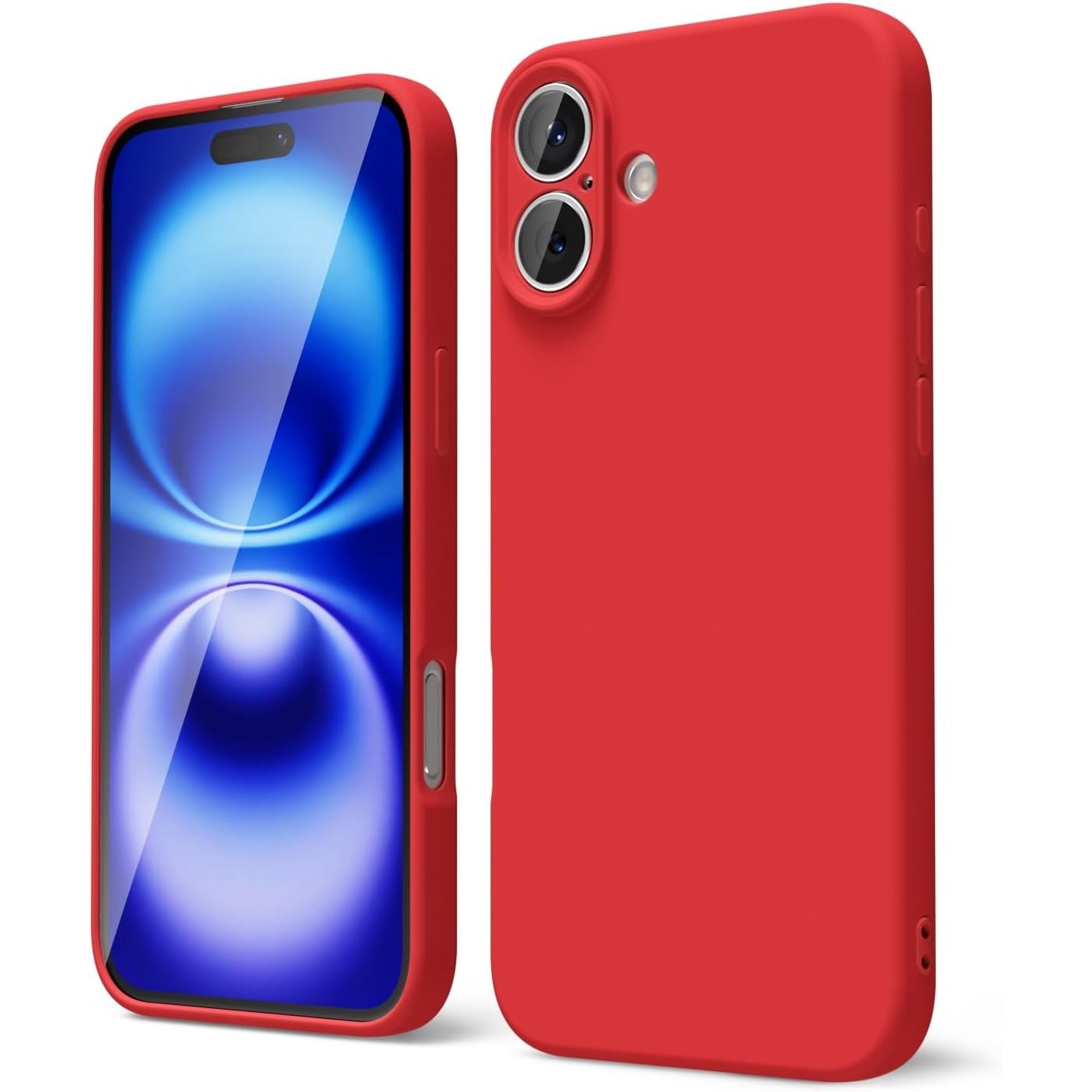 Husa de Protectie Matte TPU, Flippy, pentru Apple iPhone 16, Protectie Camera, Antisoc, Antizgariere, Antialunecare, Acoperire Completa, Rosu