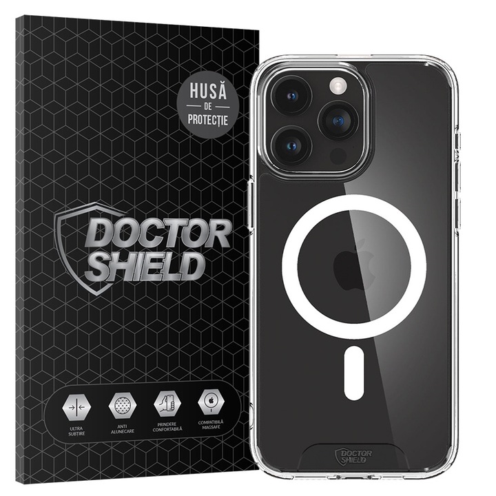 Husa de Protectie, Compatibila cu Apple iPhone 16 Pro Max, Doctor Shield Fantom, MagSafe