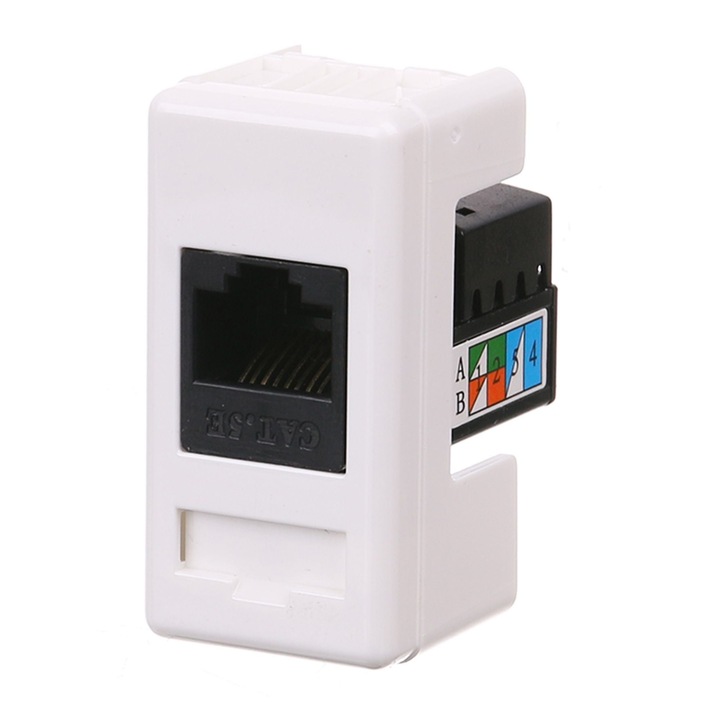 Контакт за данни (RJ45) Gewiss Top System, модулен, IP20, бял