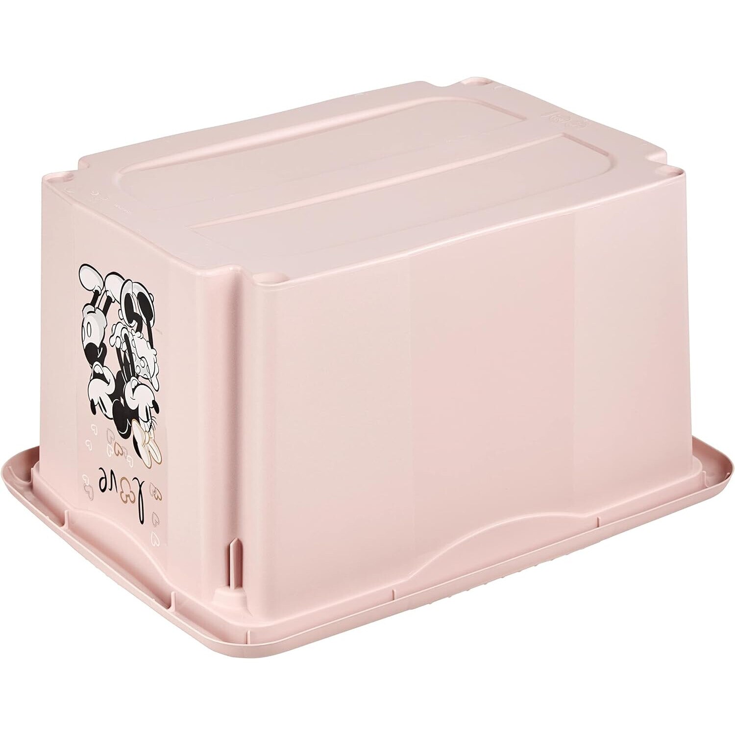 Cutie pentru jucarii cu capac Keeeper, 38x28,5x20,5 cm, 15 L, roz