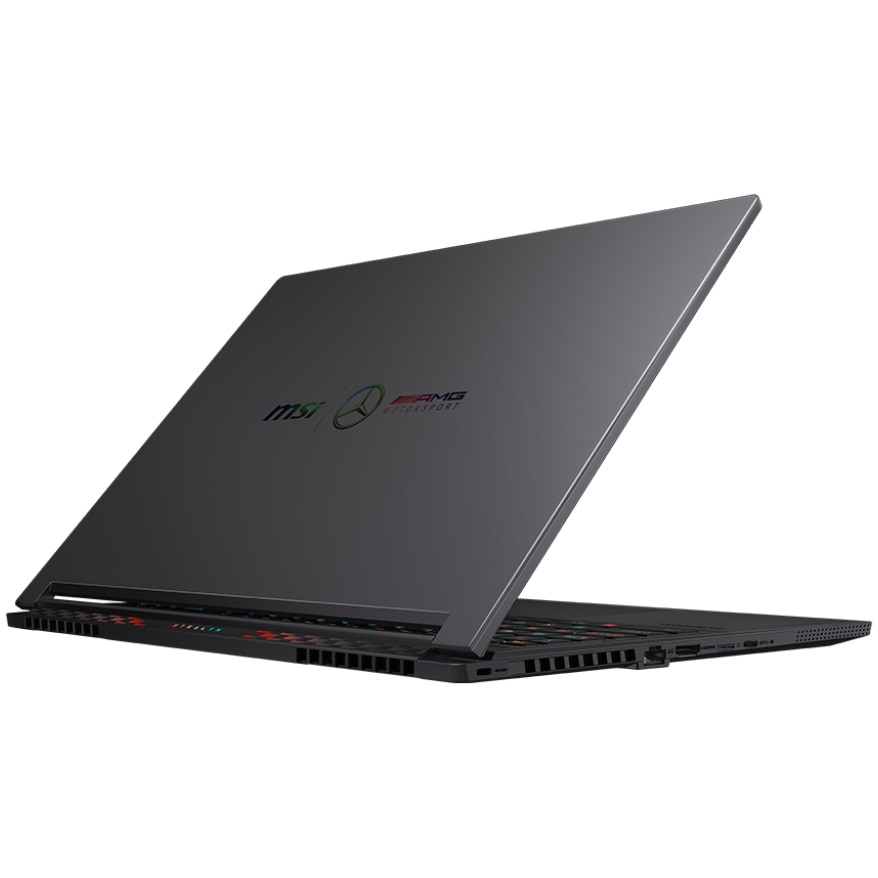 Laptop Gaming MSI Stealth 16 Mercedes AMG A1VGG cu procesor Intel® Core™ Ultra 9 185H pana la 5.1GHz, 16'', IPS QHD+, 240Hz, 32GB DDR5 RAM, 2TB SSD, NVIDIA® GeForce RTX 4070 8GB GDDR6, No OS, Gray-Selenite