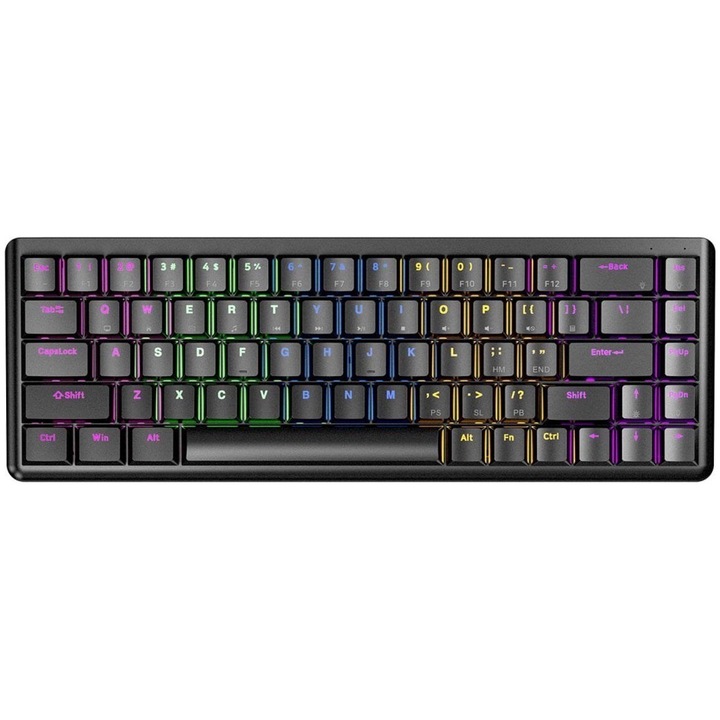 Set tastatura si mouse wireless, 1600 DPI, dimensiuni 445 x 136 x 35 mm, culoare bleu
